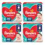 Imagem de Kit 4 Fraldas Pampers Infantil Supersec G com 80 unidades