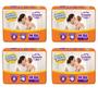 Imagem de KIT 4 Fraldas Pom Pom Derma Protek Hiper Tamanho M C/ 86 unidades
