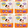 Imagem de KIT 4 Fraldas Pom Pom Derma Protek Jumbo Tamanho M 28 unidades