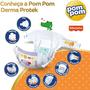 Imagem de KIT 4 Fraldas Pom Pom Derma Protek Mega Tamanho G C/ 42 Unidades