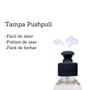 Imagem de Kit 4 Frascos Tampa Push Pull 100ml Viagem Skincare Shampoo Sabonete Liquido Cilíndrico