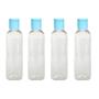 Imagem de Kit 4 Frascos Viagem Shampoo Creme Sabonete 100ml Com Tampa Fliptop