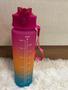 Imagem de Kit 4  Garrafa Agua Squeeze Galão Com Adesivos Lembretes beber Agua