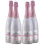 Imagem de Kit 4 Gaseificado Sem Álcool Garibaldi Ice Rosé - 750mL