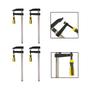 Imagem de Kit 4 Grampos Carpinteiro Tipo F Sargento 300X80Mm 12 Pol