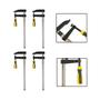 Imagem de Kit 4 Grampos P/ Carpinteiro Tipo F Sargento 200x80mm 8 Pol