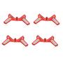 Imagem de Kit 4 Grampos Sargento Angular 90o Para Canto 75mm Vermelho