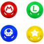 Imagem de Kit 4 Grips Capa Analógico Compatível Com Switch - Mario