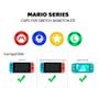 Imagem de Kit 4 Grips Capa Analógico Super Mario para Joy-con Capinha Borrachinha N Switch Joycon