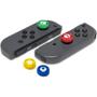 Imagem de Kit 4 Grips Capa Analógico Super Mario para Joy-con Capinha Borrachinha N Switch Joycon