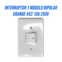 Imagem de Kit 4 Interruptor 1 Modulo Bipolar Ilumi para embutir 4x2 250v 10a