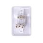 Imagem de Kit 4 interruptor 1 tecla 6A com tomada 20A 2P+T 250V embutir 4x2 Ilumi
