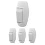 Imagem de Kit 4 interruptor meio cordão simples 6A 250V Ilumi