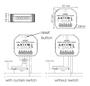 Imagem de Kit 4 Interruptores Cortina Zigbee + Rf Casa Inteligente