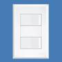Imagem de Kit 4 Interruptores Duplo Simples 4x2 16a Evidence - Fame
