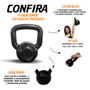 Imagem de Kit 4 Kettlebell Pintado 4Kg 6Kg 8Kg 10 Kg Academia Para Treino Musculação Peso De Ferro Fundido Treinamendo Funional Em Casa