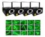 Imagem de Kit 4 Laser Holografico Hl22 250mw Sensor Som Verde Vermelho