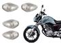 Imagem de Kit 4 Lente Pisca Seta Sinaleira Cristal Cg Titan Fan Nxr 125 150 160 Start Cargo Ano 2014 Até 2022