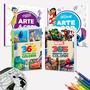 Imagem de Kit 4 Livros Para Pintar Colorir Desenhar Disney Piixar Marvel Lilo & Stitch e Divertidamente