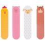 Imagem de Kit 4 Lixas Aparadoras de Unhas para Bebê Infantil Animais Fazendinha Buba Coloridas