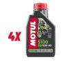 Imagem de Kit 4 Lts Motul 5100 10w40 4t Semissintético Srad Hornet Xj6