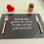 Kit 4 Lugar Jogo Americano Retangular Sousplat Supla De Mesa Posta Sala Jantar Cozinha Vegetais Preto - Universal Vendas Imagem de Kit 4 Lugar Jogo Americano Retangular Sousplat Supla De Mesa Posta Sala Jantar Cozinha Vegetais Preto
