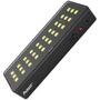 Imagem de Kit 4 Luminaria Luz Emergencia Barra Preta 1w 6000K 30 Leds Bivolt