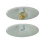 Imagem de Kit 4 Luminária Pendente Chapéu Chinês Com Interior Branco Brilho Com Fiação 110/220v