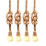 Imagem de Kit 4 Luminária Pendente Design Rustico Retrô Corda Sisal