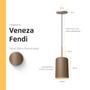 Imagem de Kit 4 Luminária Pendente Veneza Fendi