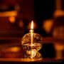 Imagem de Kit 4 Luminárias Lamparina de Vidro Com Pavio Eterno Sem Cheiro