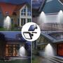Imagem de Kit 4 Luminárias Solar 56 Leds Luz De Jardim Para Parede Com Sensor De Presença Com 3 Funções