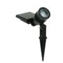 Imagem de Kit 4 luminarias solar jardim espeto spot preto 6000k 10lm