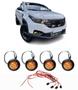 Imagem de Kit 4 Luz Led Conjunto Completo Cor Âmbar P/ Grade Universal Saveiro Hylux F250 Ranger Amarok Strada