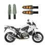 Imagem de KIT 4 Luz Seta Esportiva Pisca Led de Carbono Modelo P03 Moto Honda VRF 1200X 2016 2017 2018 2019 2020 2021