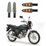 Imagem de KIT 4 Luz Seta Esportiva Universal Pisca Led Carbono Modelo P03C Moto Honda CG125 TITAN ES 2010 2011 2012 2013 2014 2015