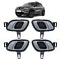 Imagem de Kit 4 Maçanetas Interna Renault Kwid E-Tech Cromada Completa