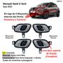 Imagem de Kit 4 Maçanetas Interna Renault Kwid E-Tech Cromada Completa