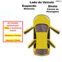 Imagem de Kit 4 Maçanetas Internas C3 Aircross Após 2023 Cromada fosca