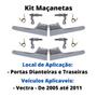 Imagem de Kit 4 Maçanetas Internas Gatilhos Cromado Portas Dianteiras e Traseiras Vectra 05 a 11