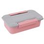 Imagem de Kit 4 Marmita e Pote 2 em 1 Rosa Com Travas Laterais 780ML