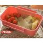 Imagem de Kit 4 Marmita e Pote 2 em 1 Rosa Com Travas Laterais 780ML