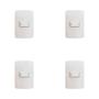 Imagem de  kit 4 - mg b3 conj 1 int simples bipolar 4x2 10a branco