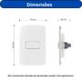 Imagem de  kit 4 - mg b3 conj 1 int simples bipolar 4x2 10a branco