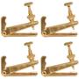 Imagem de Kit 4 Micro Afinadores Dourado Para Violoncelo Cello 4/4