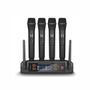 Imagem de Kit 4 Microfone Sem Fio Profissional Uhf Led Com Receptor Ec