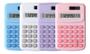 Imagem de Kit 4 Mini Calculadora Pequena Colorida 8 Dígitos Escolar Nf