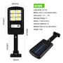 Imagem de Kit 4 Mini Luminárias Led Solar Parede Refletor Poste 48 Cob Sensor 4 treliça 48cob quadrado