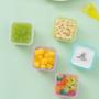 Imagem de Kit 4 Mini Potes Alimentos Coloridos Tampa e Trava Geladeira