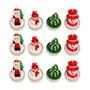 Imagem de Kit 4 Mini Velas Decorativas De Natal Papai Noel Decoração
